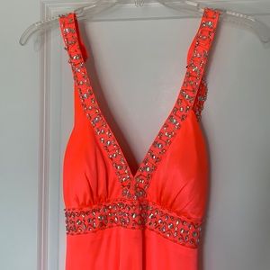 Floor length prom gown